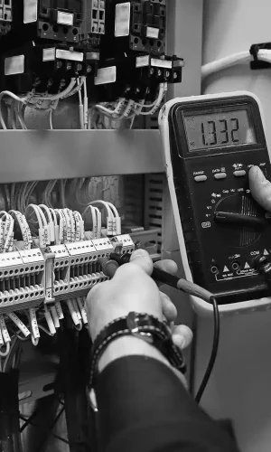 Aparato profesional trabajando