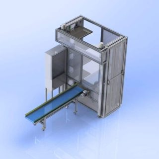 Buffer vertical de aluminio a medida